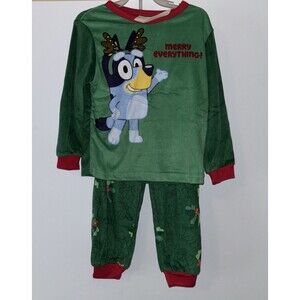 Bluey Christmas Boys Girls Pajama Set Size 4 NWT L/S Soft Santa Gift Holiday